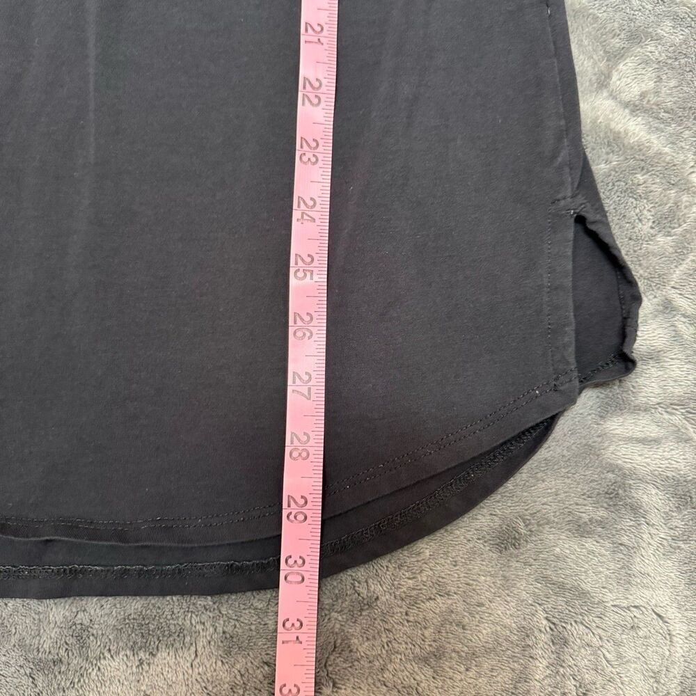 Soft Surroundings Women's Long Sleeve Isabel Pima Shirt Top Black Medium - Picture 6 of 6